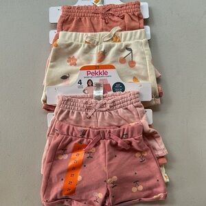 Pink Kids Shorts Set NWT (Size 2T) Set of 4.